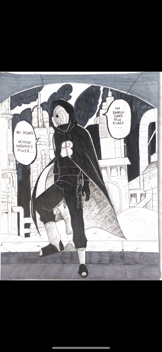 Obito Manga Panel Print